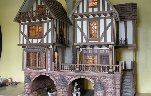 Tudor dolls houses and fantasy dolls houses - Gerry Welch