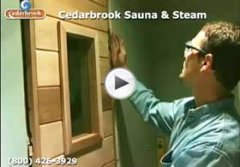 Hanging the sauna door, handles and setting the self-closing hinges