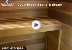 Installing our sauna supports and benches