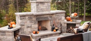 Build outdoor fireplace kit